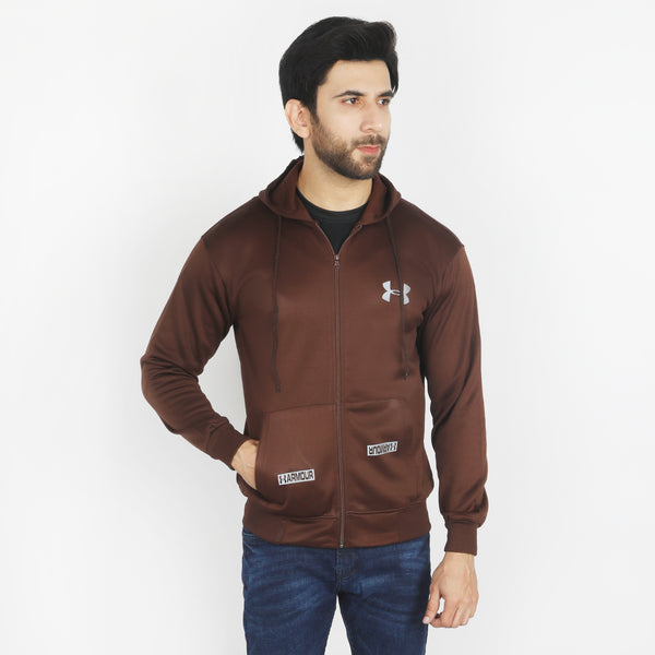 Men's Full Sleeves Track Suit - Brown