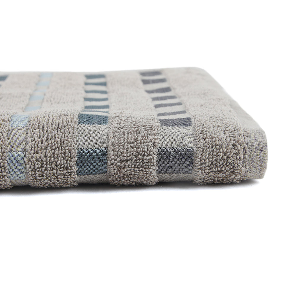Dots Jacquard Face Towel - Grey, Face Towels, Chase Value, Chase Value
