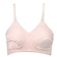 Women's Cotton Bra Plain - Pink