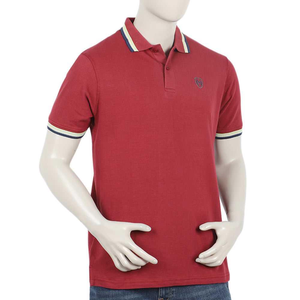 Eminent Men's Polo Half Sleeves Tea Shirt - Dark Red, Men's T-Shirts & Polos, Eminent, Chase Value