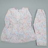 Girls Full Sleeves Cotton Suit - Peach, Girls Suits, Chase Value, Chase Value