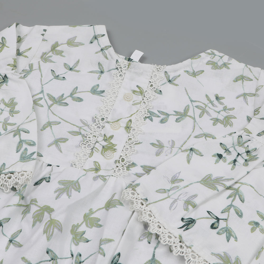 Girls Lace Frock - Green, Girls Frocks, Chase Value, Chase Value