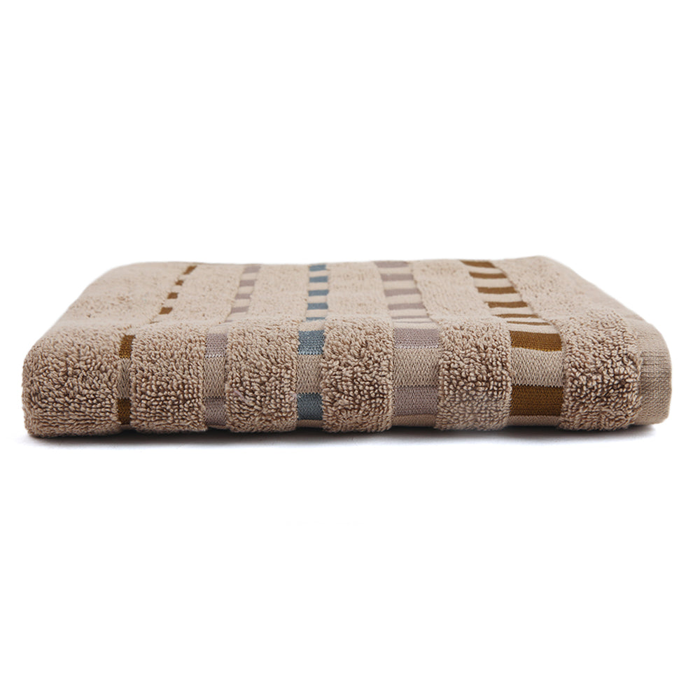 Dots Jacquard Face Towel - Brown, Face Towels, Chase Value, Chase Value