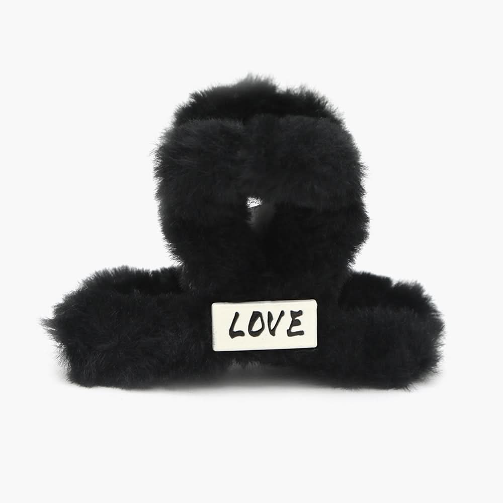 Small Furr Hair Catcher - Black, Women Hair & Head Jewellery, Chase Value, Chase Value