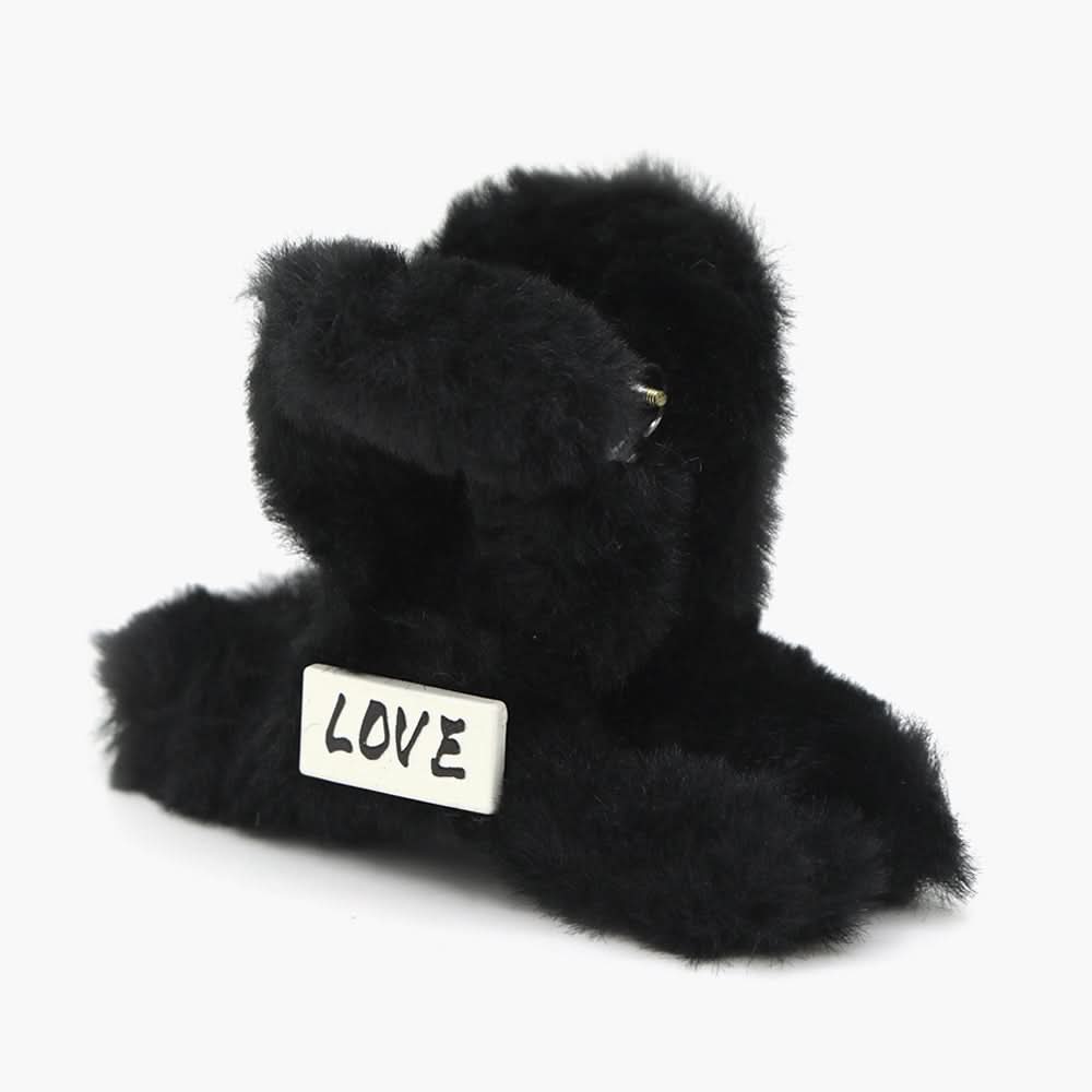Small Furr Hair Catcher - Black, Women Hair & Head Jewellery, Chase Value, Chase Value