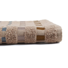 Dots Jacquard Face Towel - Brown