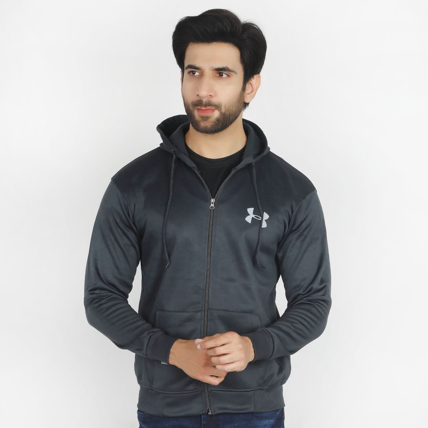 Men's Full Sleeves Jacket - Dark Grey, Men's Jackets & Hoodies, Chase Value, Chase Value