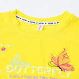 Girls Half Sleeves T-Shirt - Yellow, Girls T-Shirts, Chase Value, Chase Value