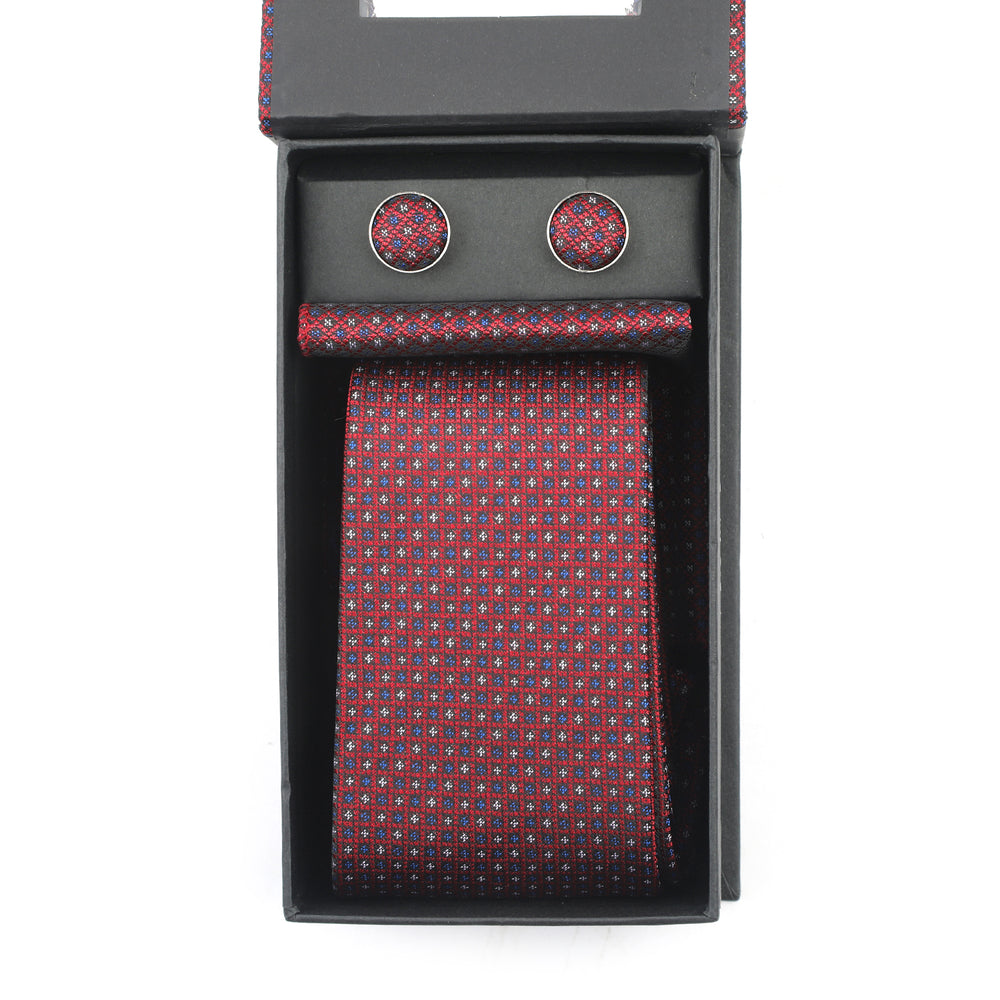 Men's Neck Tie Box - Maroon & Blue, Men's Tie, Chase Value, Chase Value