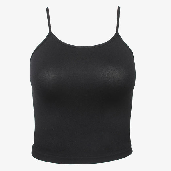 Girls Seamless Camisole - Black