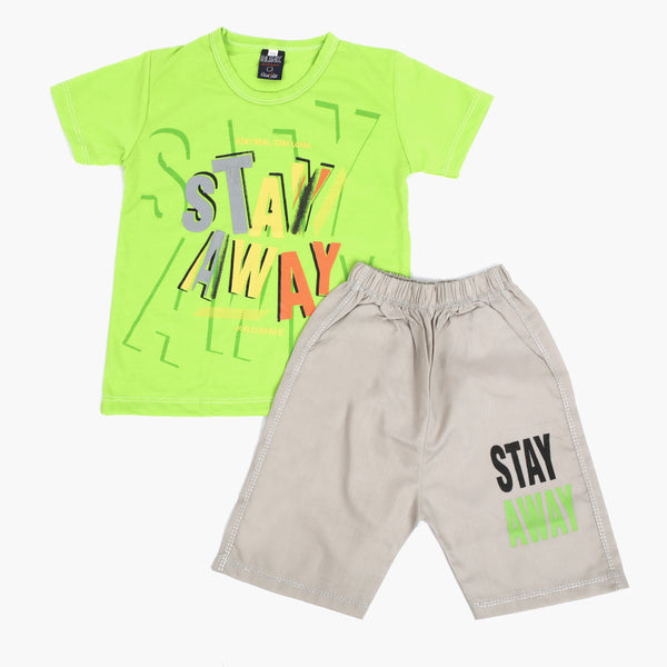 Boys Half Sleeves Suit - Light Green, Boys Sets & Suits, Chase Value, Chase Value