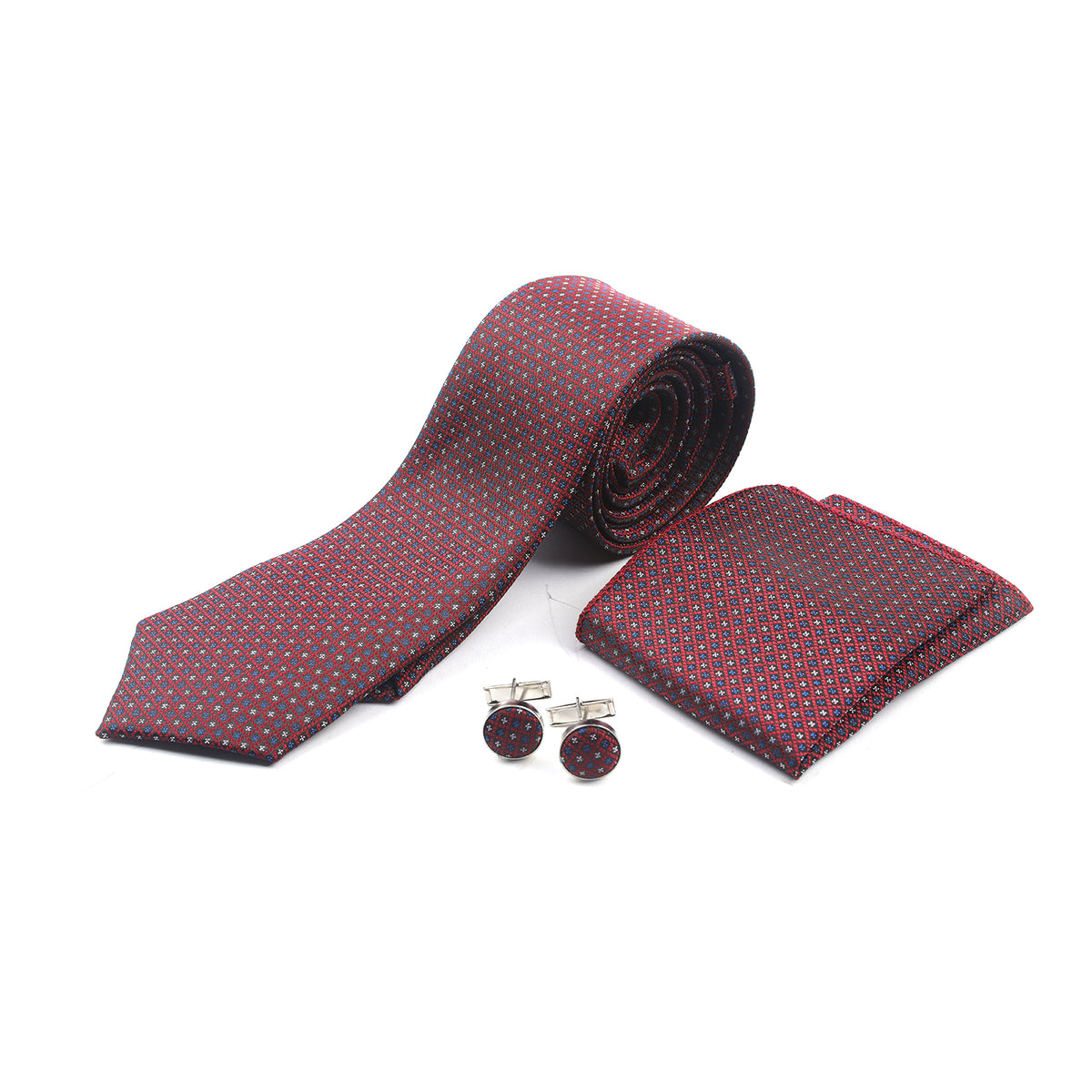 Men's Neck Tie Box - Maroon & Blue, Men's Tie, Chase Value, Chase Value