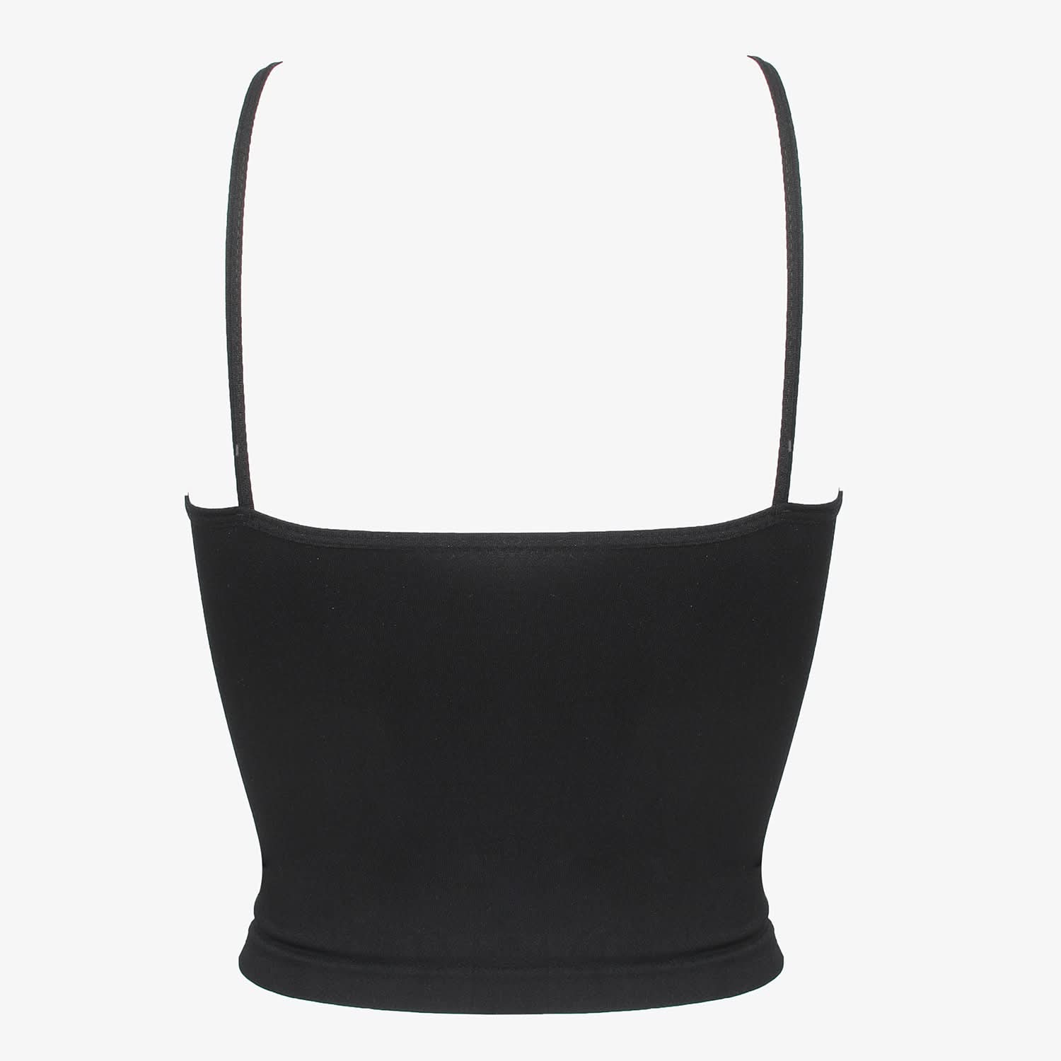 Girls Seamless Camisole - Black, Girls Shameez Camisole & Biddies, Chase Value, Chase Value