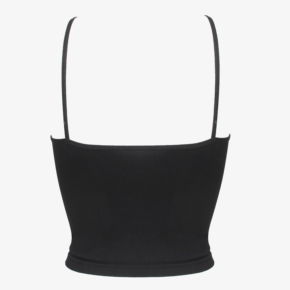 Girls Seamless Camisole - Black, Girls Shameez Camisole & Biddies, Chase Value, Chase Value