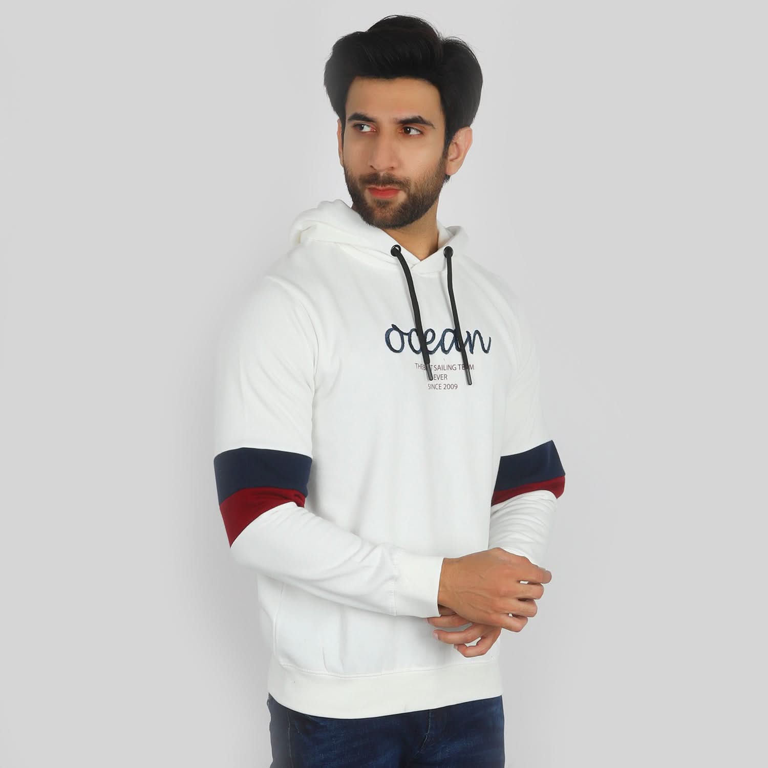 Eminent Men's Full Sleeves Hoodie - White, Men's Sweater & Sweat Shirts, Eminent, Chase Value