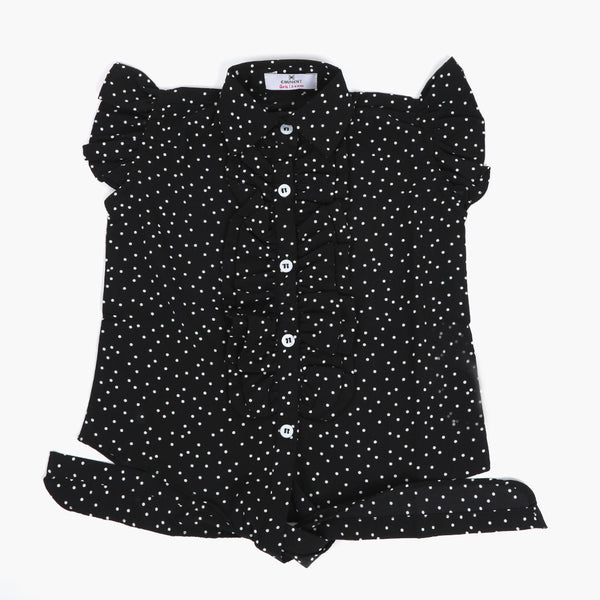 Girls Western Top - Black, Girls Tops, Chase Value, Chase Value