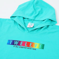Boys Hooded T-Shirt - Cyan, Boys T-Shirts, Chase Value, Chase Value