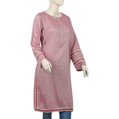 Women's Stitched Kurti - Maroon