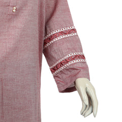 Women's Stitched Kurti - Maroon