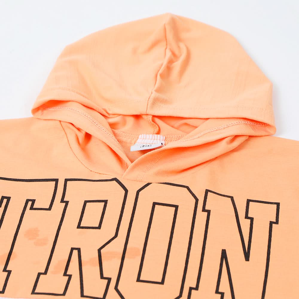 Boys Hooded T-Shirt - Peach, Boys T-Shirts, Chase Value, Chase Value