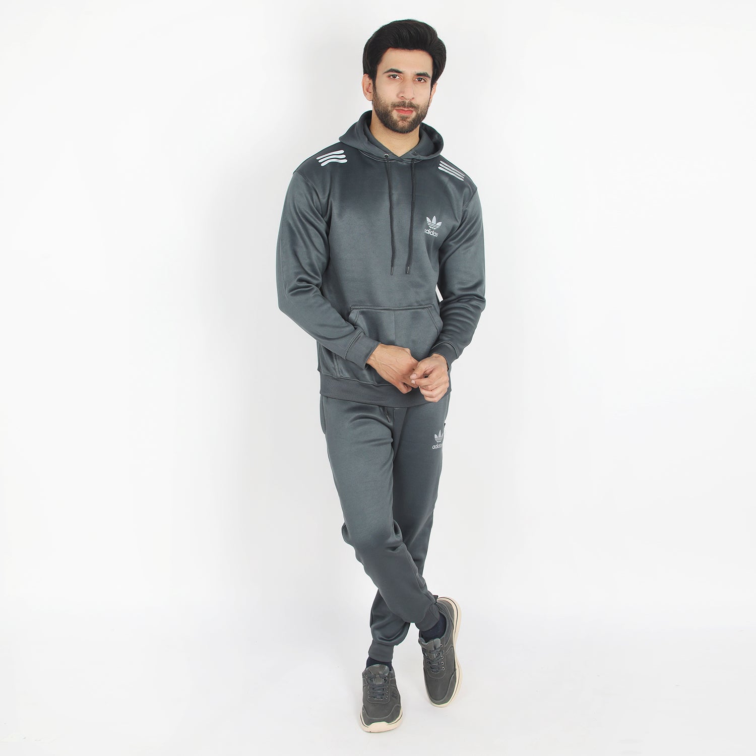 Men's Full Sleeves Track Suit - Dark Grey, Men's Track Suits, Chase Value, Chase Value