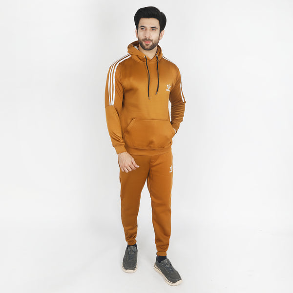 Men's Full Sleeves Track Suit - Brown