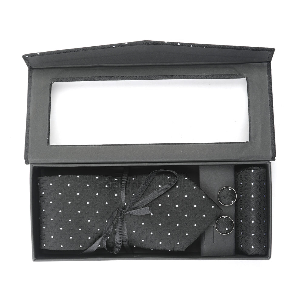 Men's Neck Tie Box - Black & White, Men's Tie, Chase Value, Chase Value