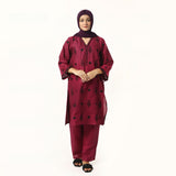 Women's Cotton Embroidered 2Pcs Suit - Purple, Women Shalwar Suits, Chase Value, Chase Value
