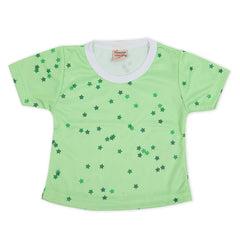 Valuables Newborn Girls Independence Day T-Shirt - Green