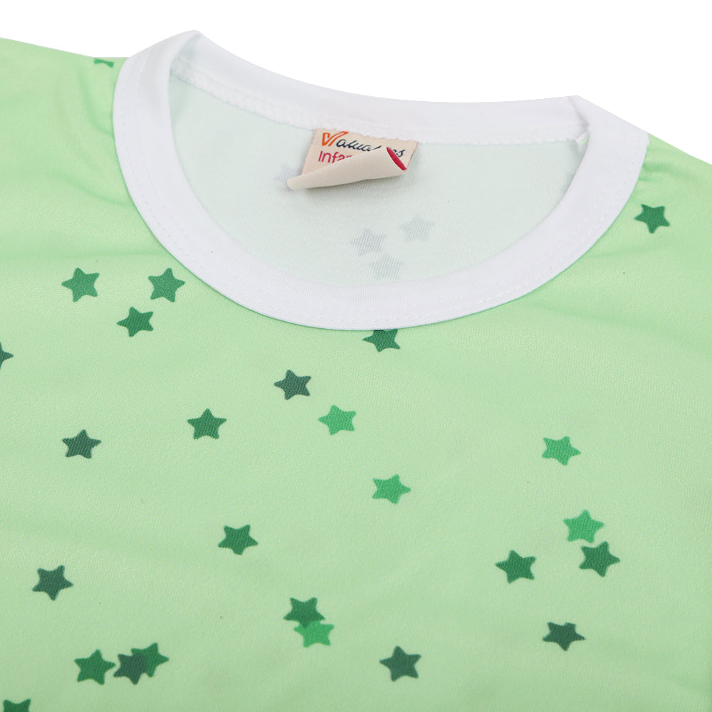 Valuables Newborn Girls Independence Day T-Shirt - Green, Newborn Girls T-Shirts, Chase Value, Chase Value