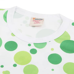 Valuables Newborn Girls Independence Day T-Shirt - White & Green
