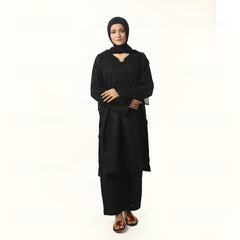 Women's Fancy 2Pcs Suit - Black