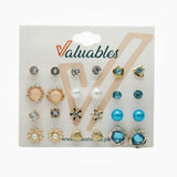 Girls Top Card Pack of 12 - Multi Color, Girls Earrings & Tops, Chase Value, Chase Value