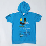 Boys Hooded T-Shirt - Blue, Boys T-Shirts, Chase Value, Chase Value