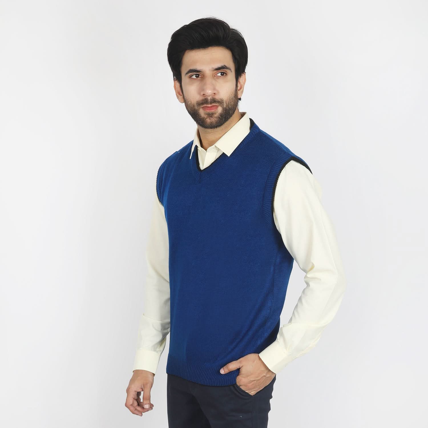 Men's Sleevesless Sweater - Royal, Men's Sweater & Sweat Shirts, Chase Value, Chase Value