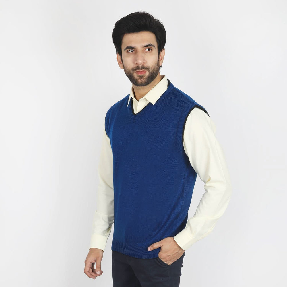 Men's Sleevesless Sweater - Royal, Men's Sweater & Sweat Shirts, Chase Value, Chase Value