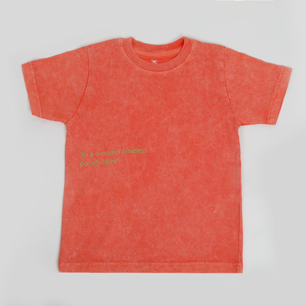 Eminent Boys Half Sleeves T-Shirt - Orange