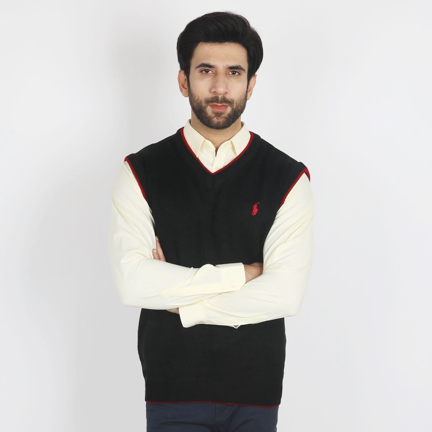 Men's Sleevesless Sweater - Black, Men's Sweater & Sweat Shirts, Chase Value, Chase Value