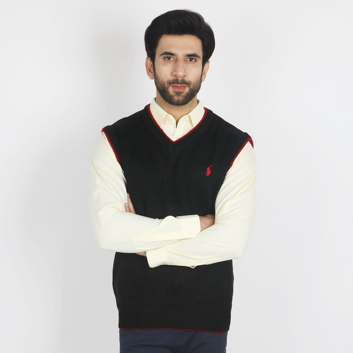 Men's Sleevesless Sweater - Black, Men's Sweater & Sweat Shirts, Chase Value, Chase Value