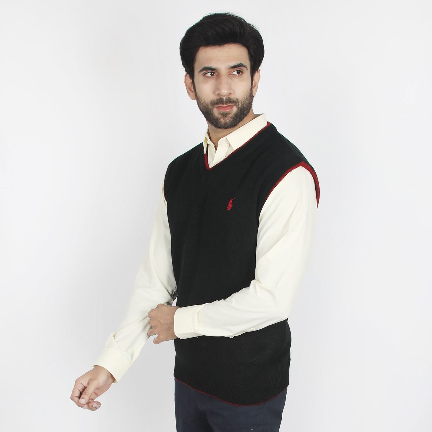 Men's Sleevesless Sweater - Black, Men's Sweater & Sweat Shirts, Chase Value, Chase Value