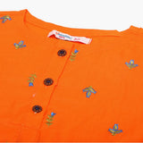 Girls Embroidered Shalwar Suit - Orange, Girls Shalwar Kameez, Chase Value, Chase Value