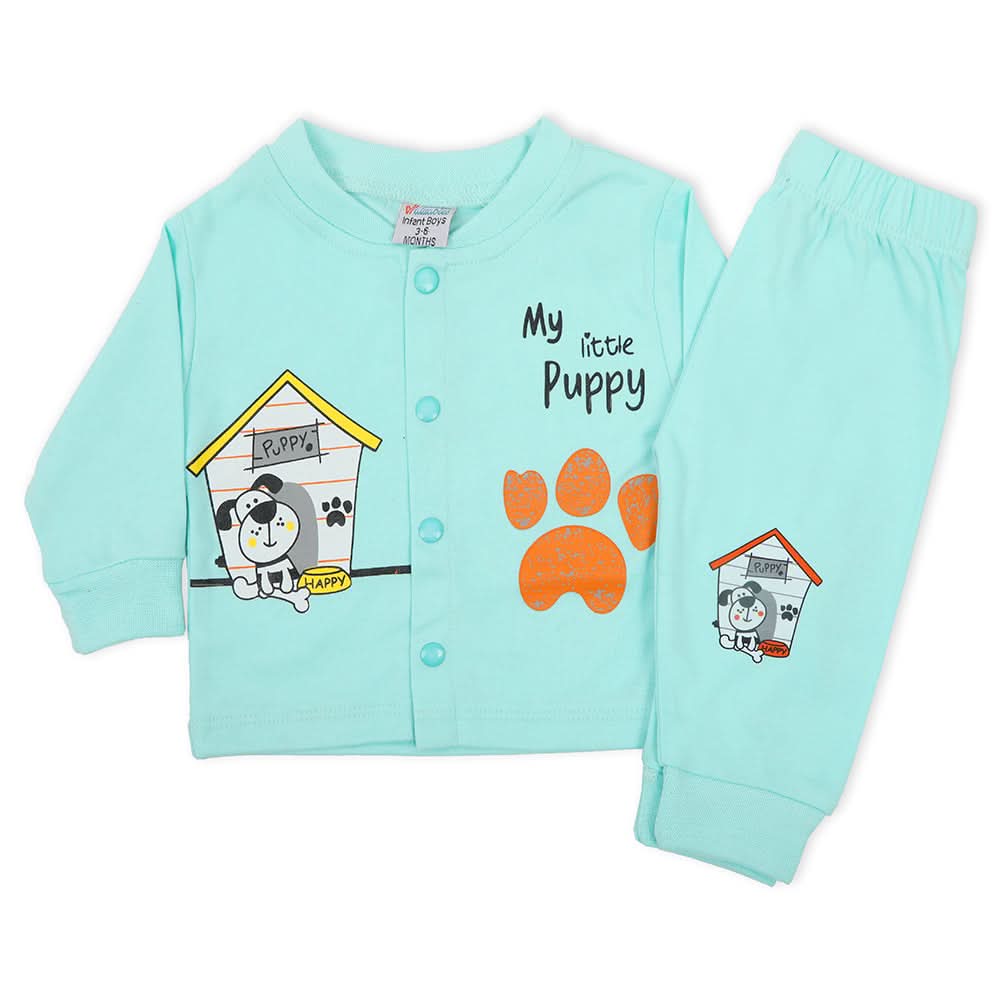 Newborn Boys Full Sleeves 2pcs Suit - Green, Newborn Boys Sets & Suits, Chase Value, Chase Value