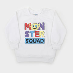 Boys Full Sleeves SweatShirt - White