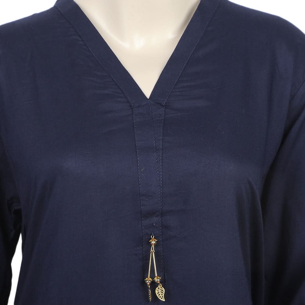 Women's Dyed Solid Co-Ord Set - Navy Blue, Women Co-Ord Set, Chase Value, Chase Value