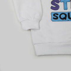 Boys Full Sleeves SweatShirt - White