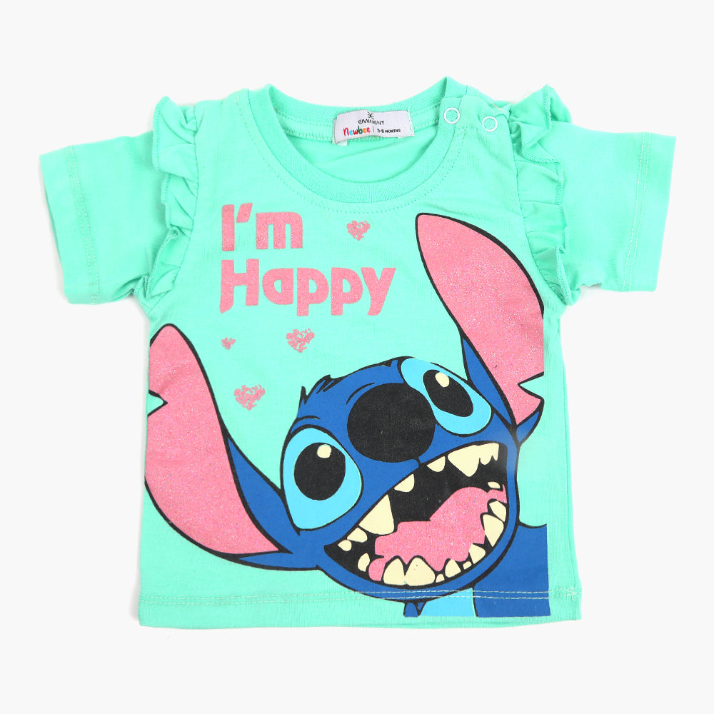 Eminent Newborn Girls Half Sleeves T-Shirt - Spring Bud, Newborn Girls T-Shirts, Eminent, Chase Value