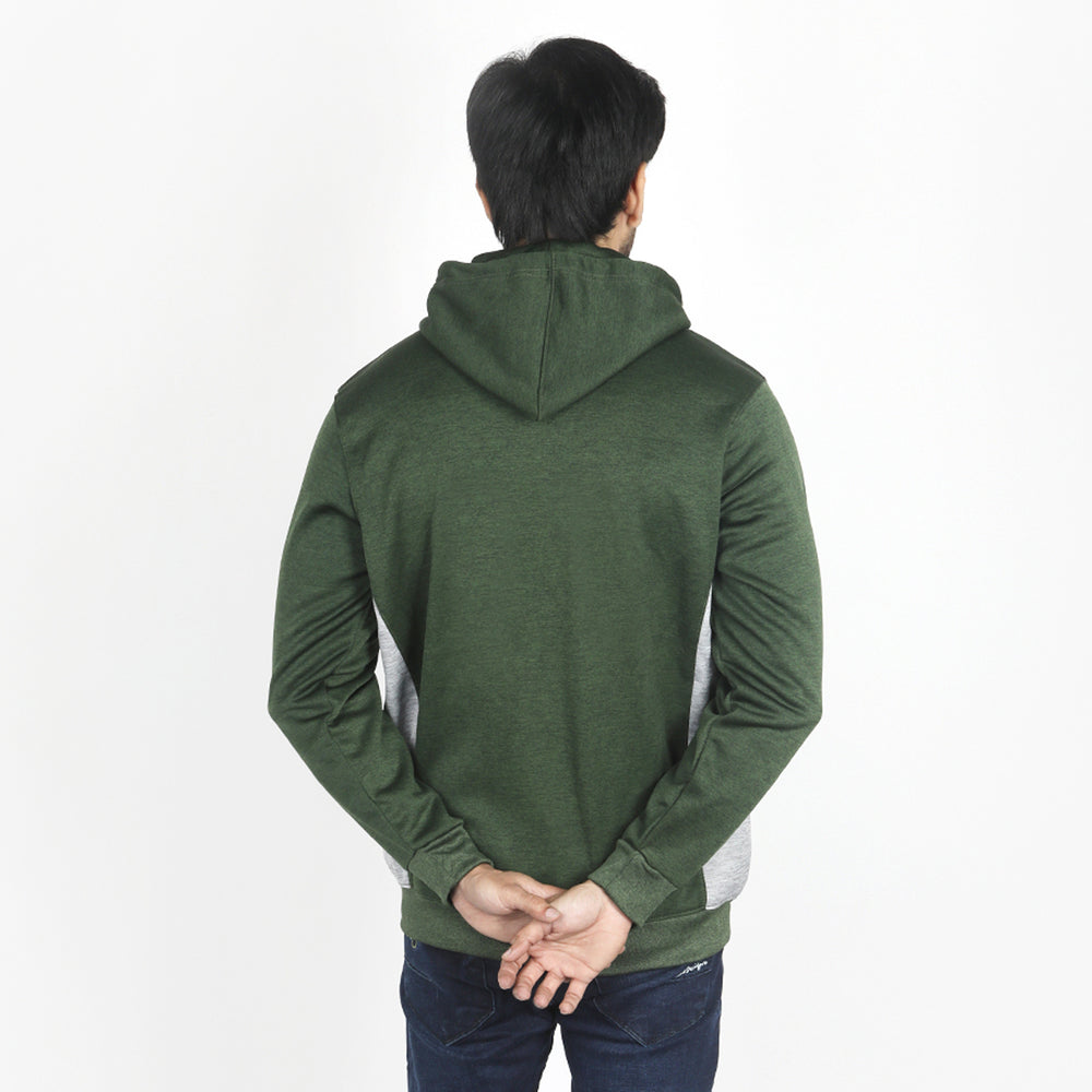 Men's Full Sleeves Hoodie Jacket - Green, Men's Jackets & Hoodies, Chase Value, Chase Value