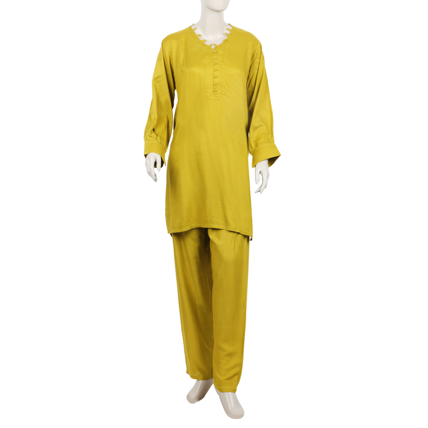Women's Dyed Solid Co-Ord Set - Dhani