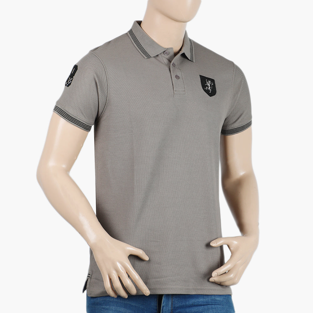 Men's Half Sleeves Polo T-Shirt - Grey, Men's T-Shirts & Polos, Chase Value, Chase Value