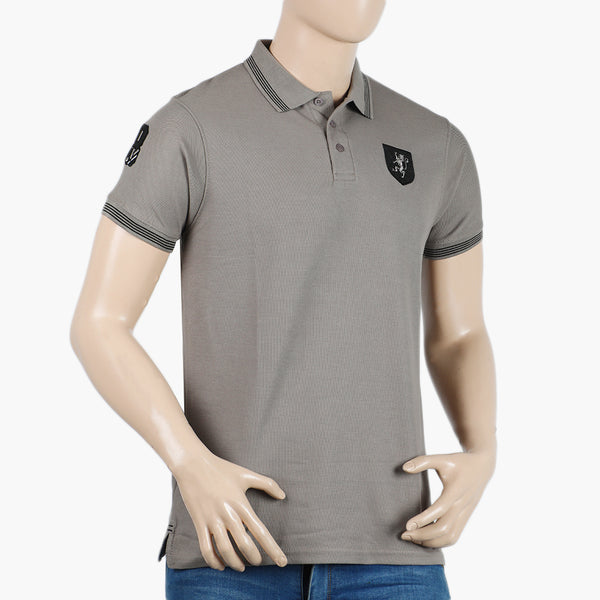 Men's Half Sleeves Polo T-Shirt - Grey